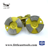 Kreisförmige Metallschleifplatte für Beton 3-Sektor-Getriebe Trocken- und Nasseinsatz grob